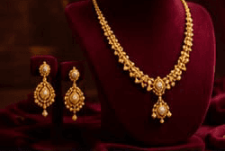 Gold Necklace Display
