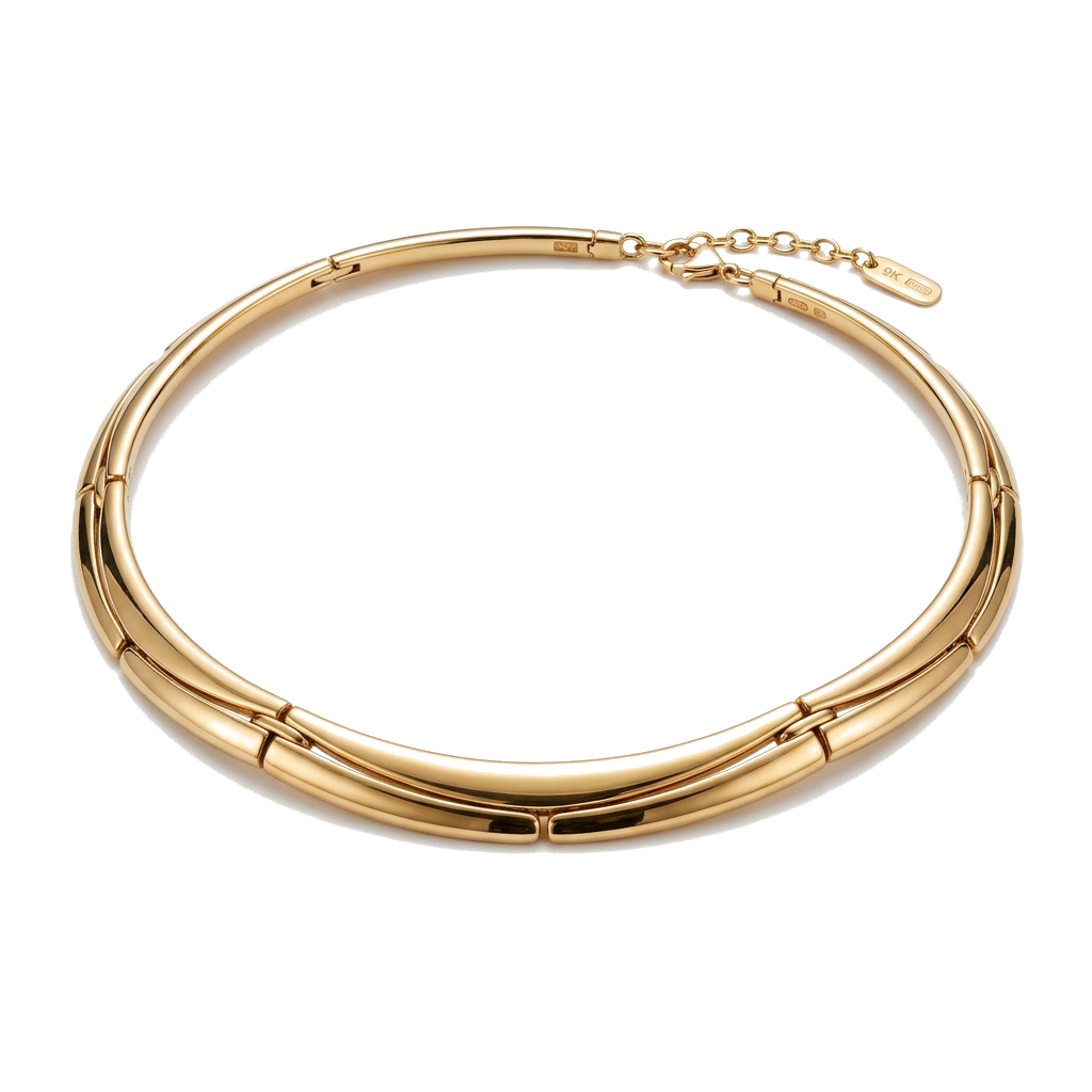 Gold Necklace Illustration